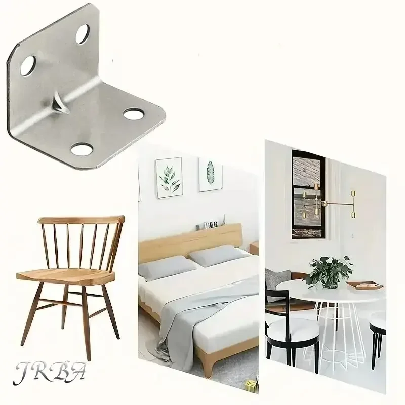 Angle Bracket 20pcs Angle Iron Board Table Chair Cabinet Wardrobe Fixed Connector 90-degree Angle Iron Plate