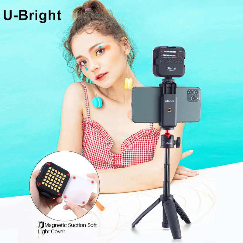 Ulanzi VIJIM VL81 LED Video Light Camera Light 3200-5600K With Cold Shoe Mini Vlog Fill Light 3000mAh Panel Lamp Photography - Ảnh 6