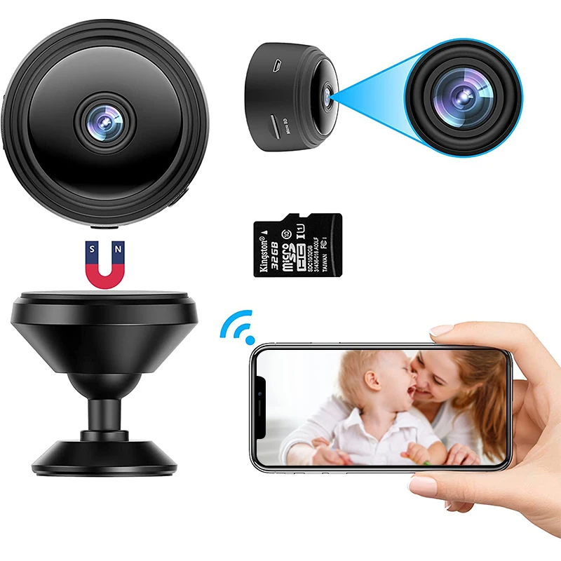 

A9 WiFi Mini Camera Smart Home HD 1080p Wireless Video Recorder Voice Recorder Security Monitoring Camera For Infants And Pets