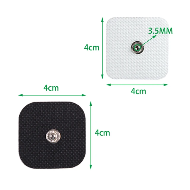 50/100pcs4x4cm EMS TENS Electrode Pads Gel for Acupuncture Physiotherapy Massage Device Pulse Muscle Stimulator Massager Sticker 2