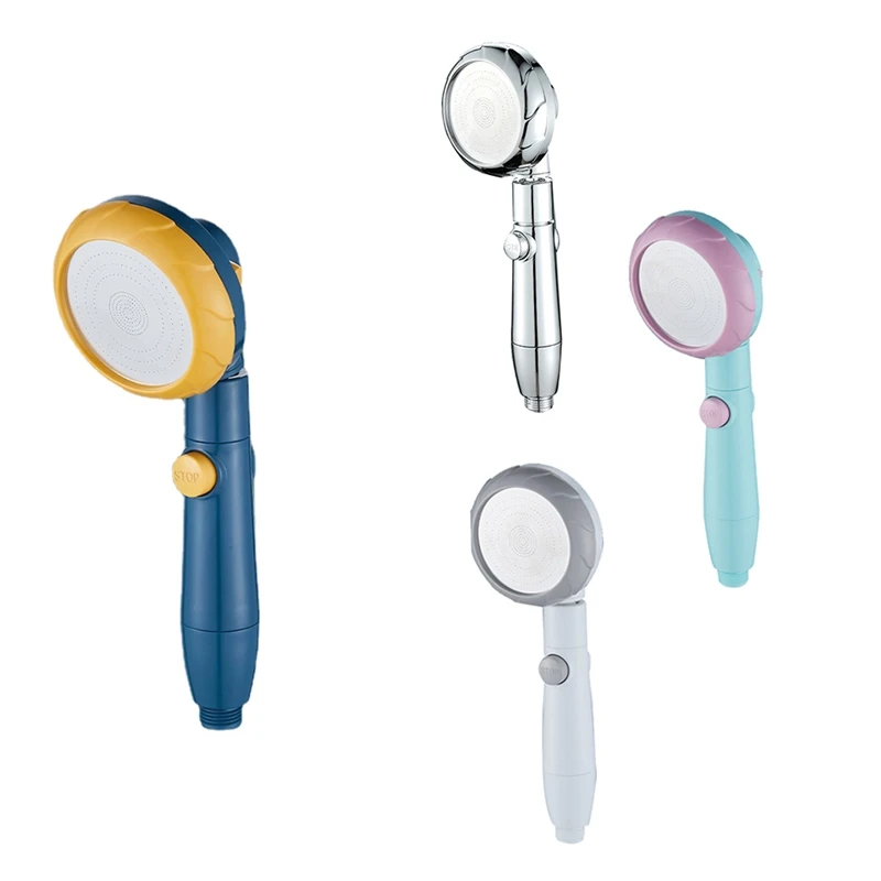 

Насадка для душа с поворотом на 360 градусов, 3 режима, регулируемая насадка для душа высокого давления, водосберегающая кнопка переключения, Душ