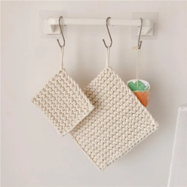 Handmade Knitted Coaster Set 6