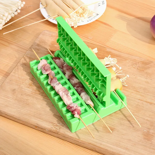 Barbecue Stringer Nyárs Kebab Készítő Doboz Kültéri Multifunkciós Szerszám Birka Marhahús Gép Bbq Kiegészítők - Image 4