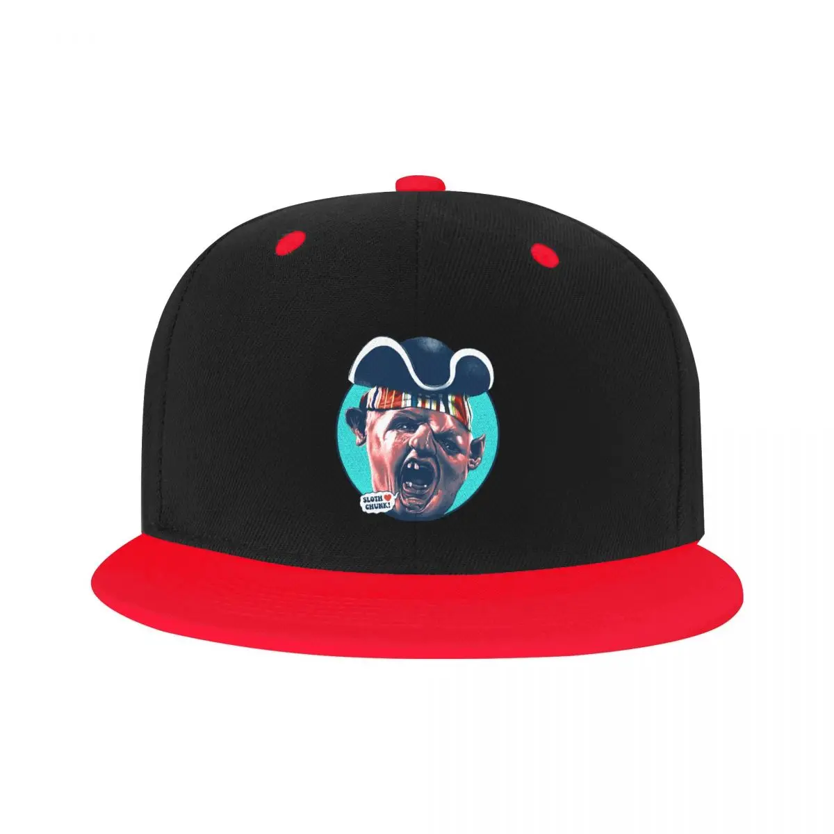 

Personalized Funny The Goonies Sloth Baseball Cap Flat Sports Snapback Men Women's Adjustable Comedy Film Sloth Hip Hop Dad Hat