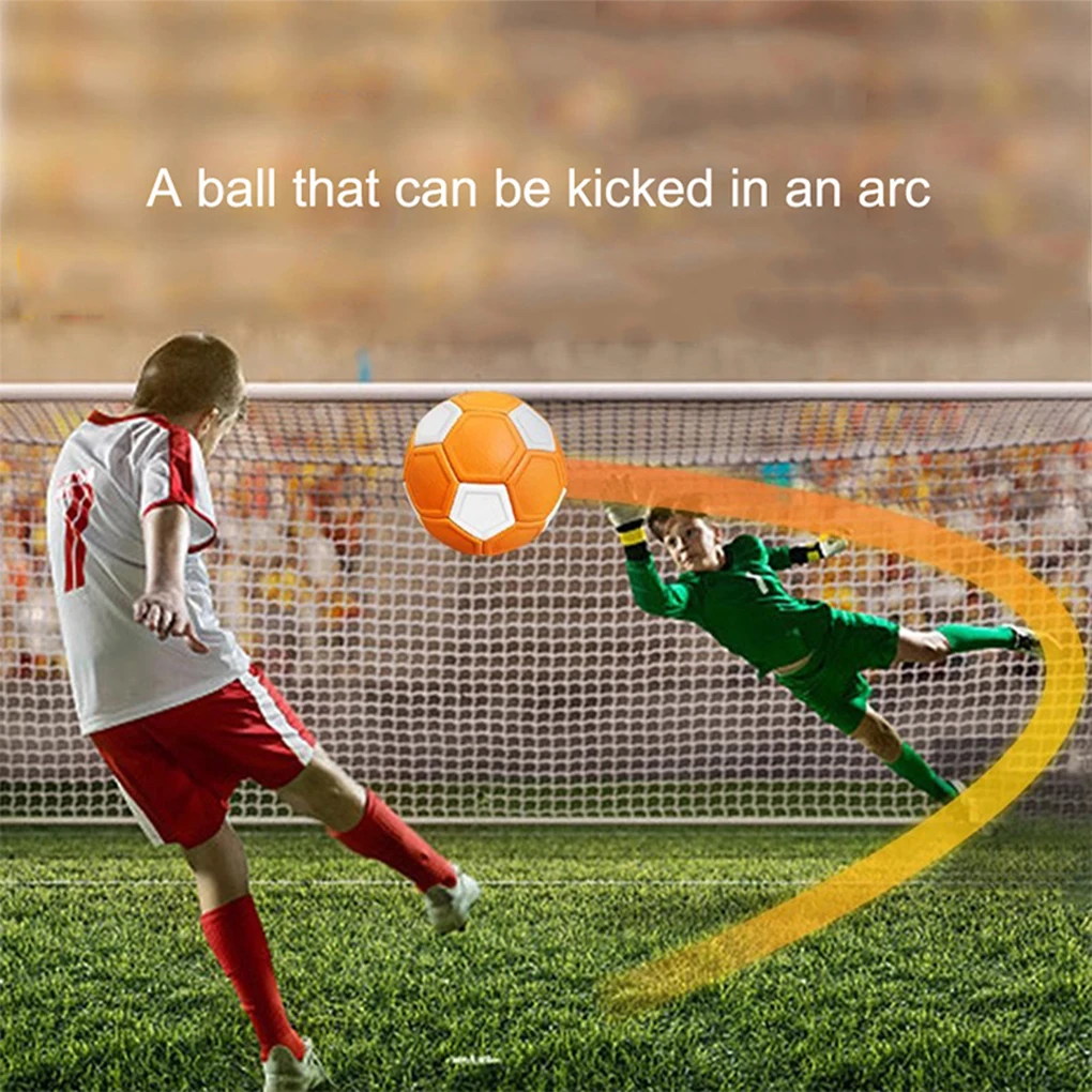 Orange Sports Football With High Density Wear-resistant Surface Layer Indentation Ball Rotate Ball
