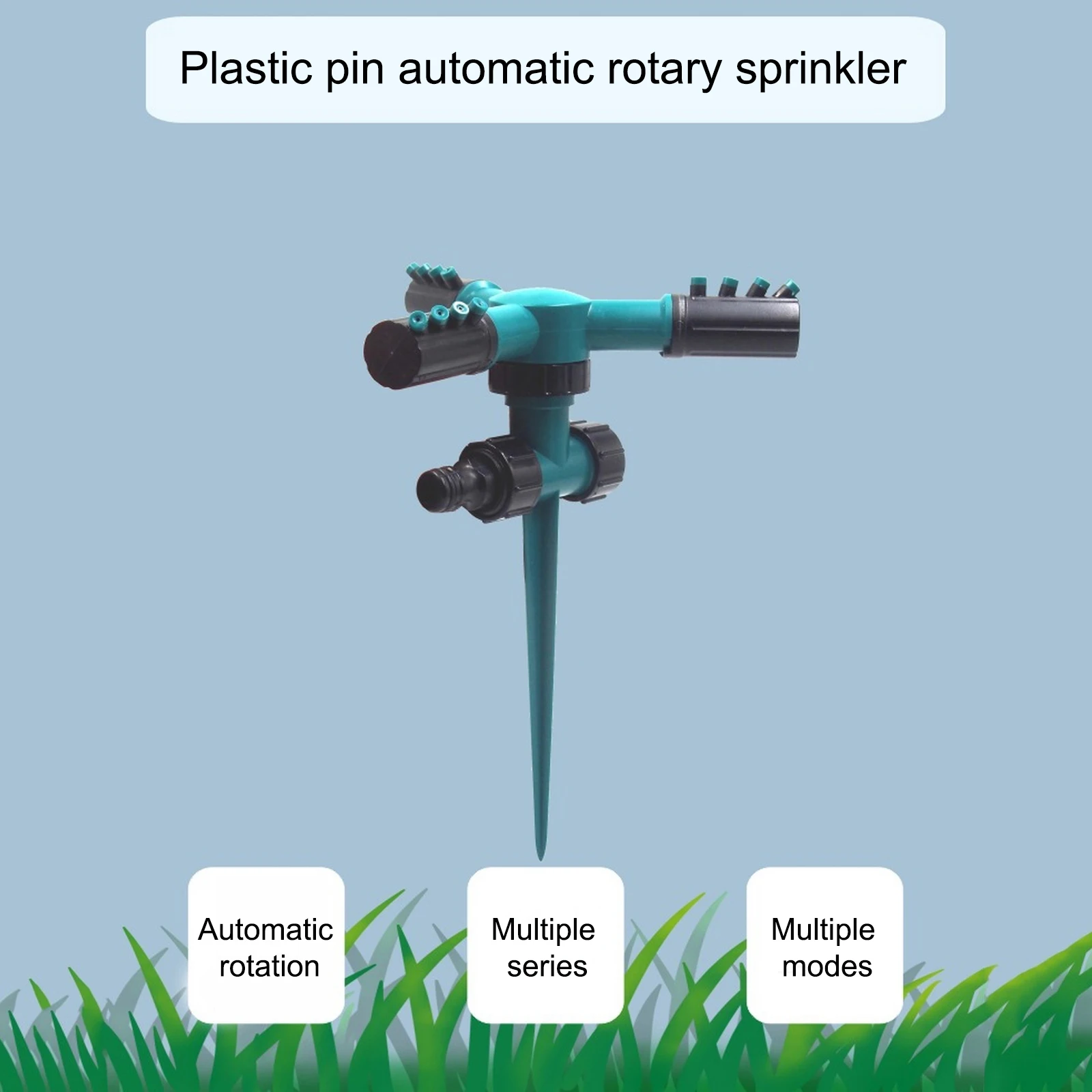 

Automatic Garden Watering Lawn Sprinklers Nozzle 360 Rotating Degree Grass Plants Irrigation System For Home Outdoor Garden Yard