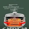 2L Electric Pressure Cooker 24H Timer Intelligent Soup Multifunctional Household Rice Cooker Slow Cooker  Electric Cooking Pot 6
