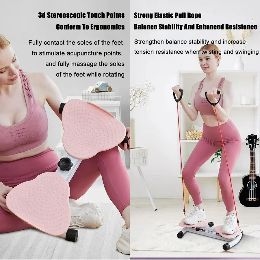 Waist Twisting Machine Twist Board for Abs Training, Legs, Buttocks, Hip Exercise, Handles, Waist Sculptor Machine Twiister for