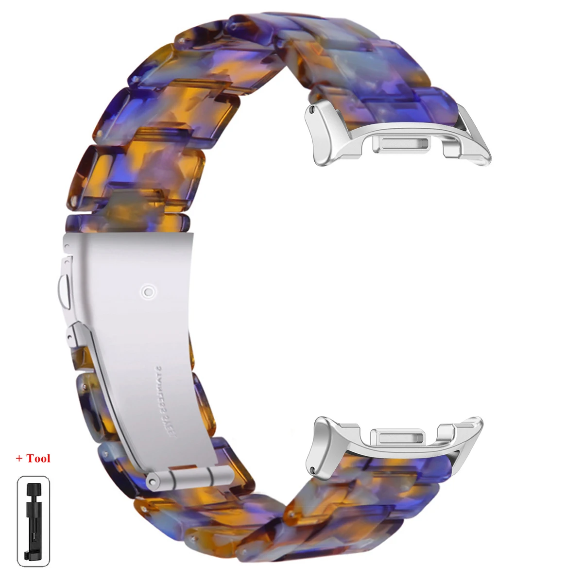 Colorful Transparent Resin Strap Bracelet