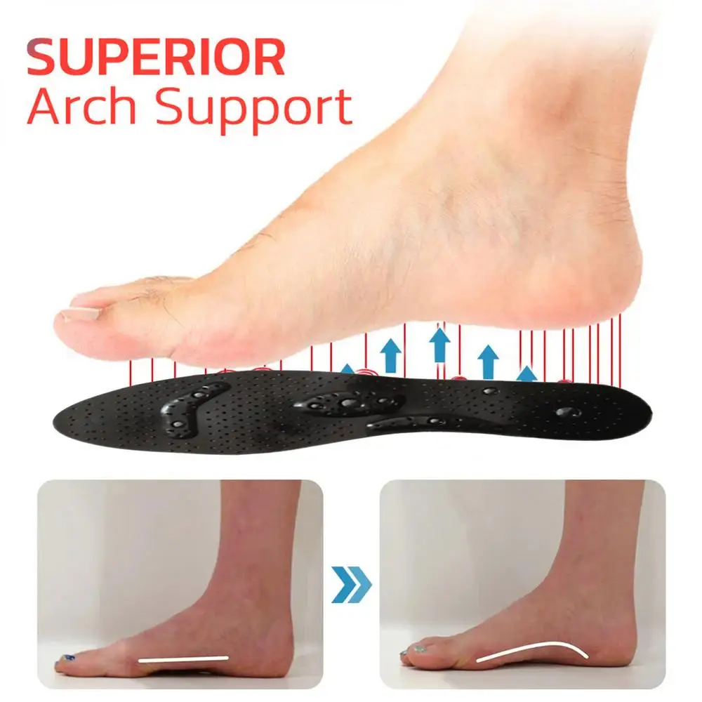 Magnetic Shoe Inserts Breathable Slimming Comfortable Foot Care Pad Work Boots Insoles Relaxing Feet Cushion Anti Fatigue Shoe