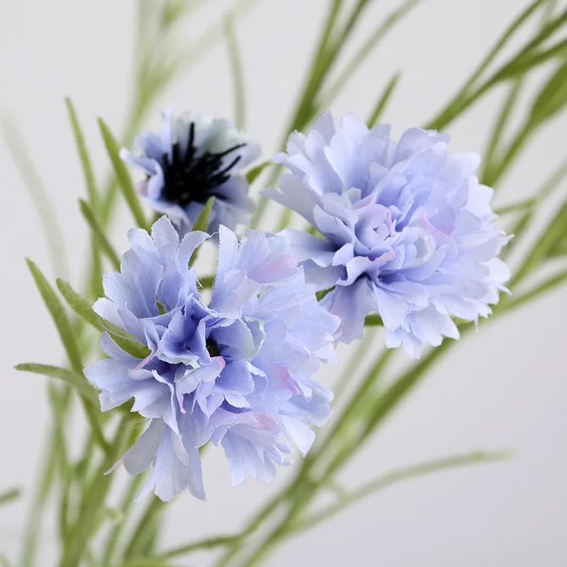 12 Stem Navy Blue Silk Babys Breath Flower Bushes