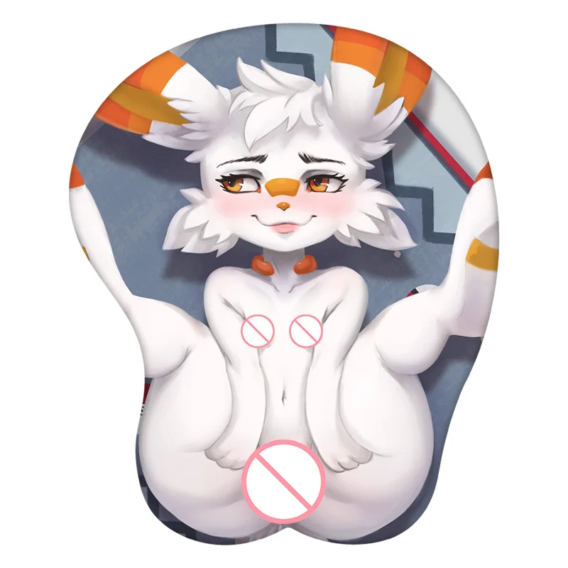 

3D Mouse Pad Furry Scorbunny Anime Wrist Rest Silicone Sexy Creative Gaming Mousepad Mat