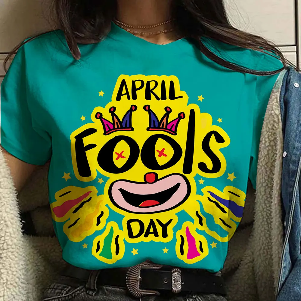 

Футболка женская с забавным графическим принтом, праздничный топ с мультяшным принтом, рубашка в стиле оверсайз, одежда на лето