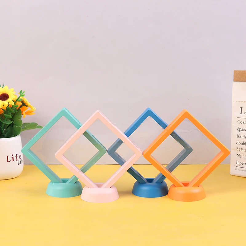 Colorful 3D Floating Picture Frame Shadow display film suspensiony storage transparent box Jewelry Bracelet Packaging Box