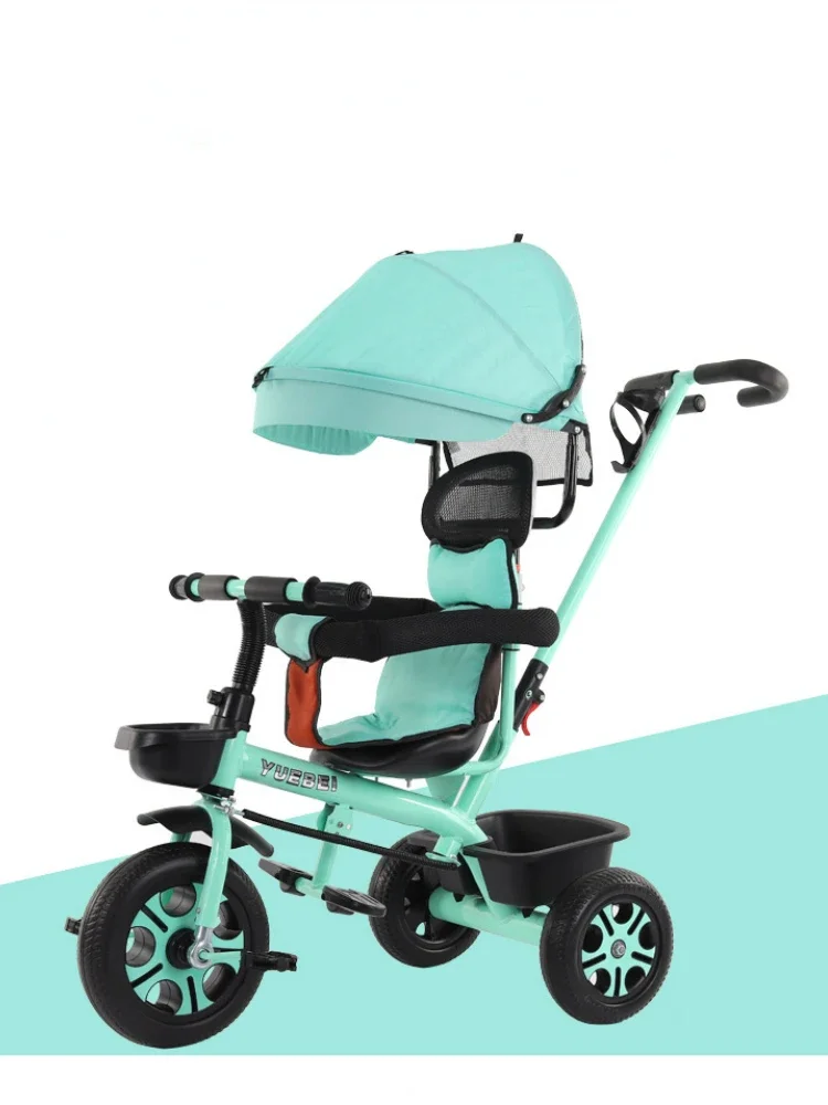 4-in-1 Infant Tricycle &ndash; Folding Rotating Seat, Baby Stroller with 3 Wheels, Kids Bike, Three-Wheel Toddler Trolley children tricycle