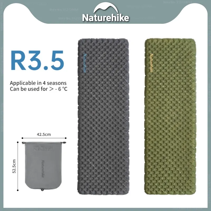 

Надувной матрас Naturehike R3.5, портативные влагостойкие коврики, дорожный термальный коврик для сна, туристические надувные коврики
