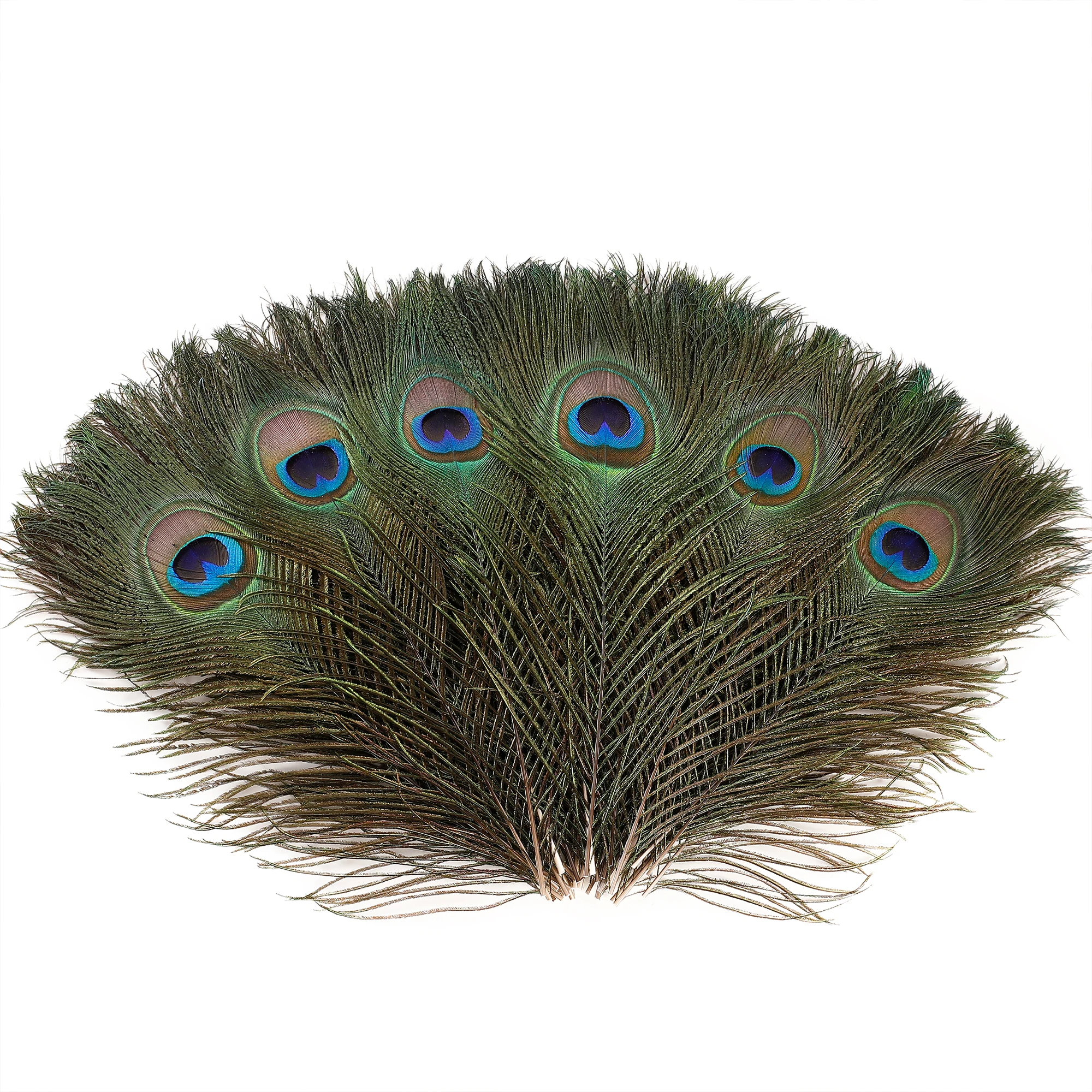 Peacock Feather Decoration Craft Feathers Natural Feathers 10Pcs/Lot Natural Peacock Feathers for DIY Craft Wedding Holiday Decoration Home Decoration and Floral Arrangement