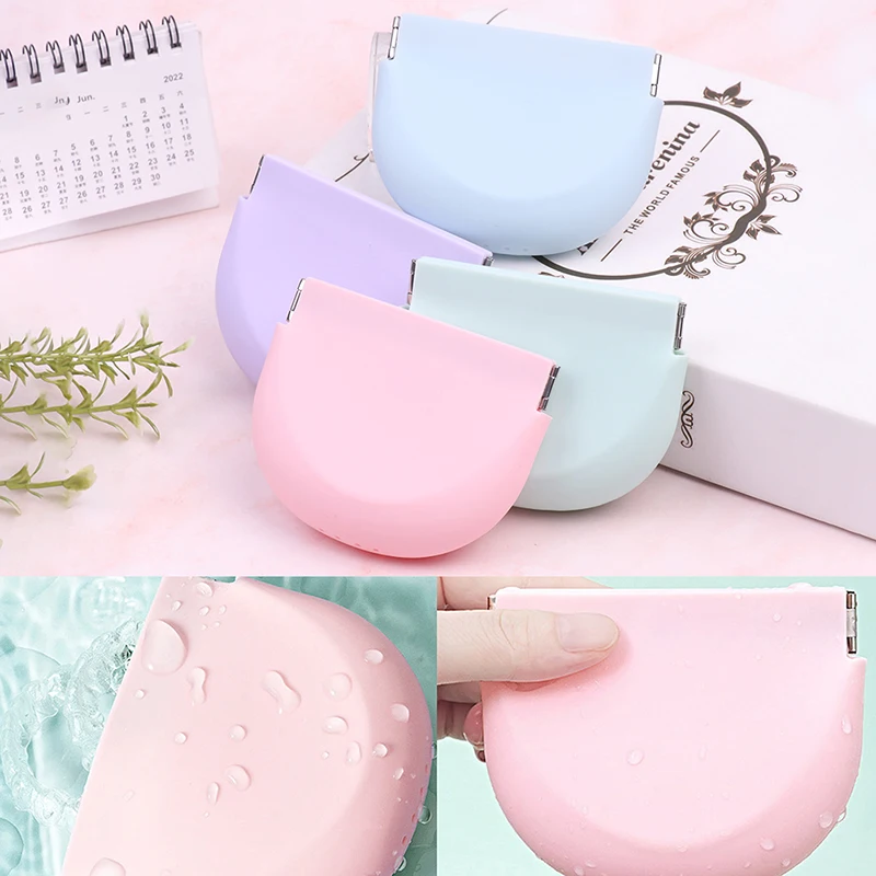 

2 In 1 Retainer Box Denture Braces Mouth Guard Container False Teeth Holder Denture Storage Boxes