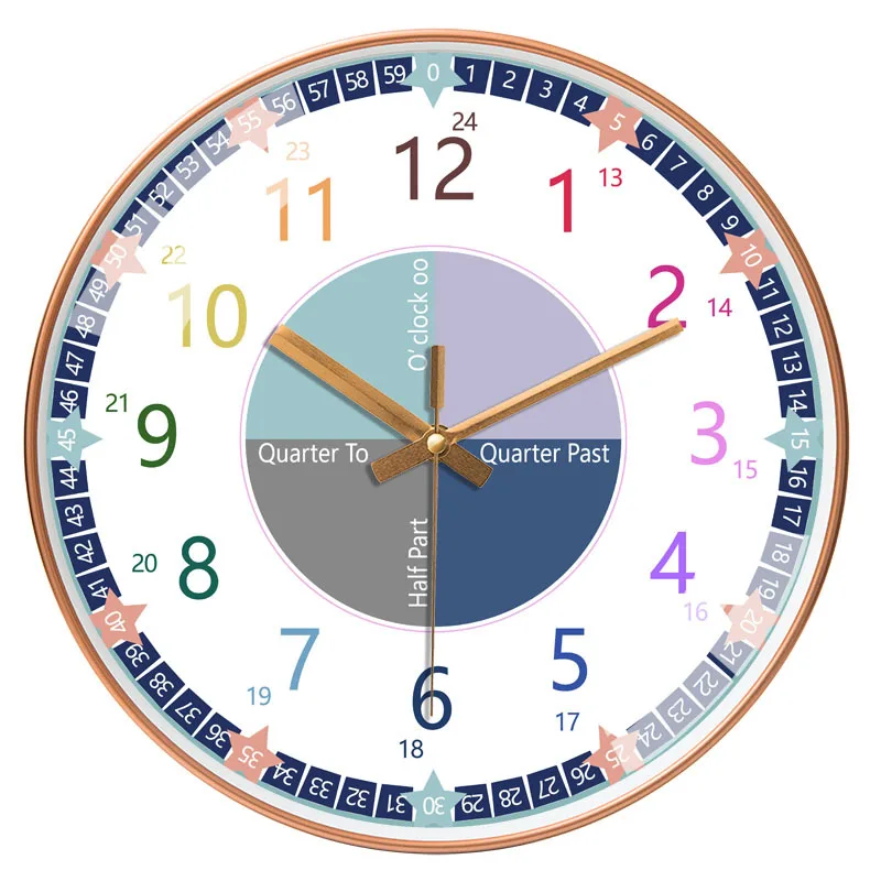 Golden Decorative Wall Clocks Large Modern Gold Wall Clock Large