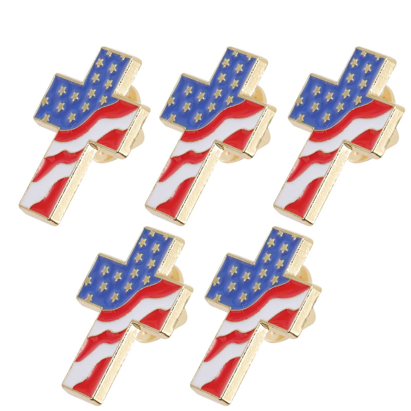 

Independence Day Badge Boutonniere Pins for USA Flag Brooch Brooches Bouquets American Lapel Cross Corsage