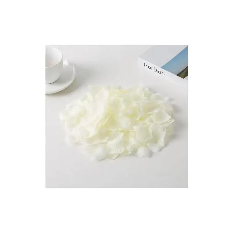 100 PCS Artificial Rose Petals Flowers White Silk Flower Rose Petal Celebration Wedding Party Ornament Valentine Day Favor Decor