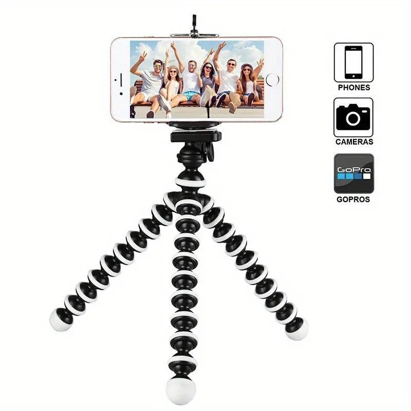 Octopus Vatile Tripod Stand Flexible Gorilla Tripod for Mobile Phone Camera Smartphone Desktop Mini Tripod with Clipers