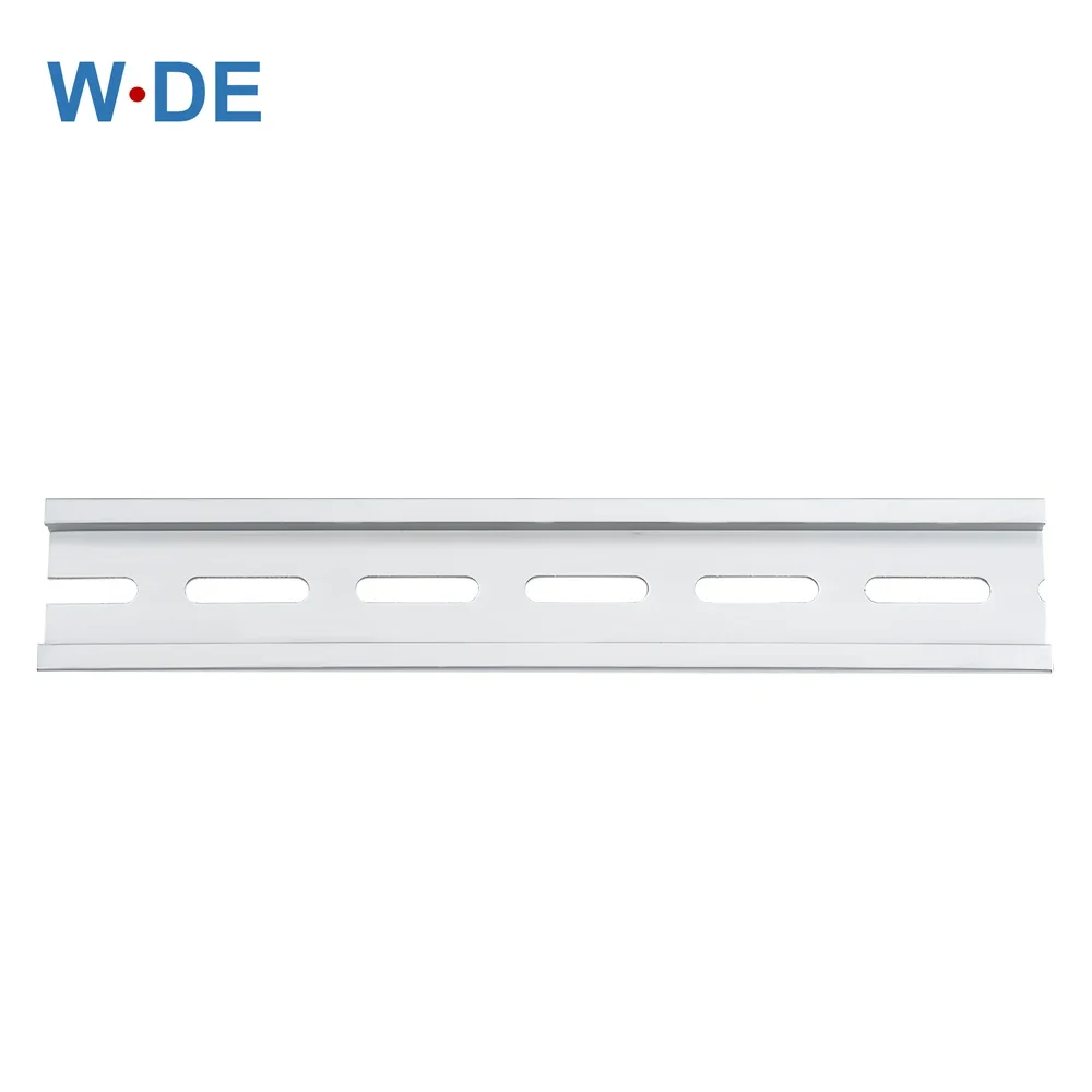 Din rail 1 Piece Din Rail Aluminium For Terminal Block Relay C45 DZ47 Thickness 1.5mm NS35 Aluminium Material 35mm Universal Type