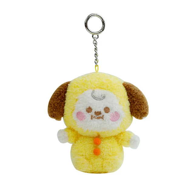 10CM BT21 Kawaii Plush Doll Short Plush Plush Doll Cartoon Cute Backpack Doll Animal Plush Toy Keychain Ornament 2