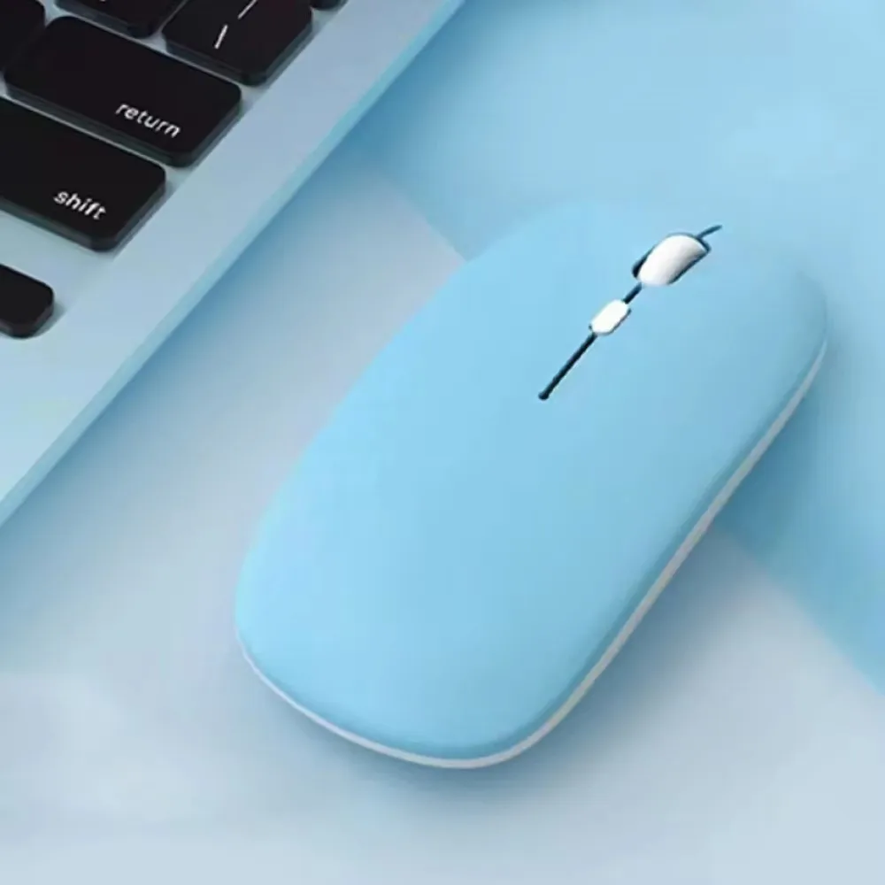 Ergonomic Silent Wireless Bluetooth Mouse with USB Receiver