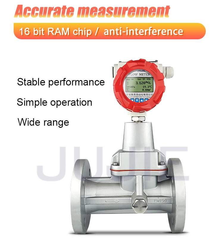 High Quality 2 Inch DN50 Smart Digital Vortex Precession Flow Meter Gas Air Natu