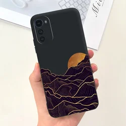 Cartoon Avocado Shockproof Soft Silicon Phone Case for Moto E32S (Case-c65)