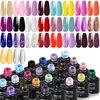 LNWPYH Gel Nail Polish Set Nail Gel Kit 26 Color Semi Permanent UV Led Gel Varnish Soak Off Nail Lacquers Base Coat Top Coat Kit 3