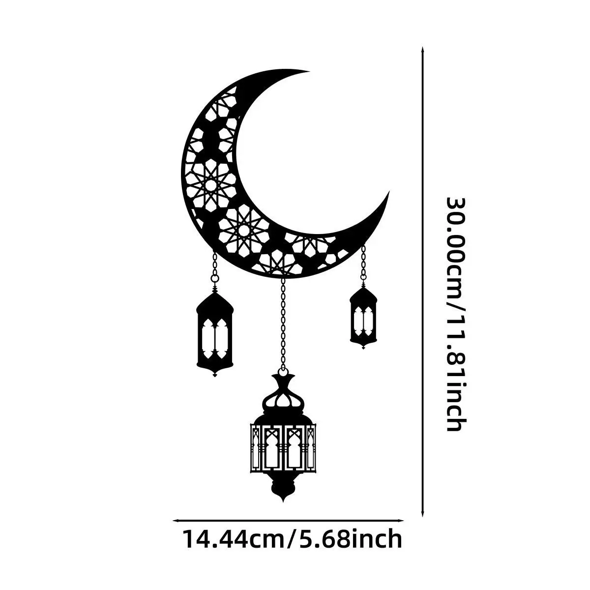 철제 예술 달 램프 금속 벽 장식 침실 거실 배경 벽 장식 창의적인 수제 공예 벽걸이 장식품