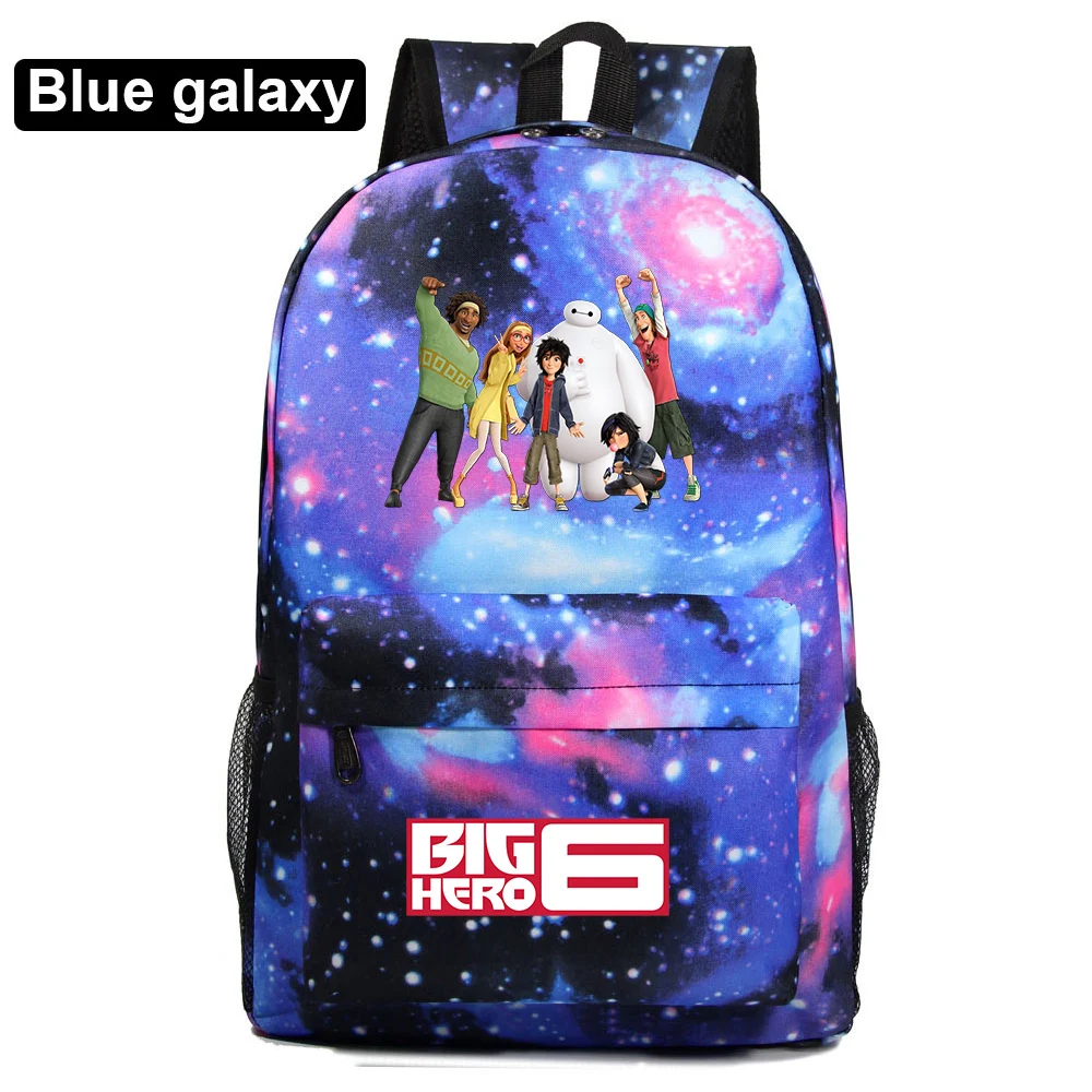 Disney Big Hero 6 Baymax Stampato Zaino Scuola Adolescente Moda Casual Ragazze Ragazzi Zainetto Harajuku Borse Da Viaggio