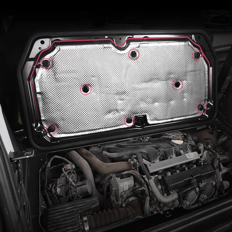

Car Aluminum Trunk Foil Engine Insulation Cotton For Mercedes Smart 453 Fortwo ForFour Car Accessories Interior Modification
