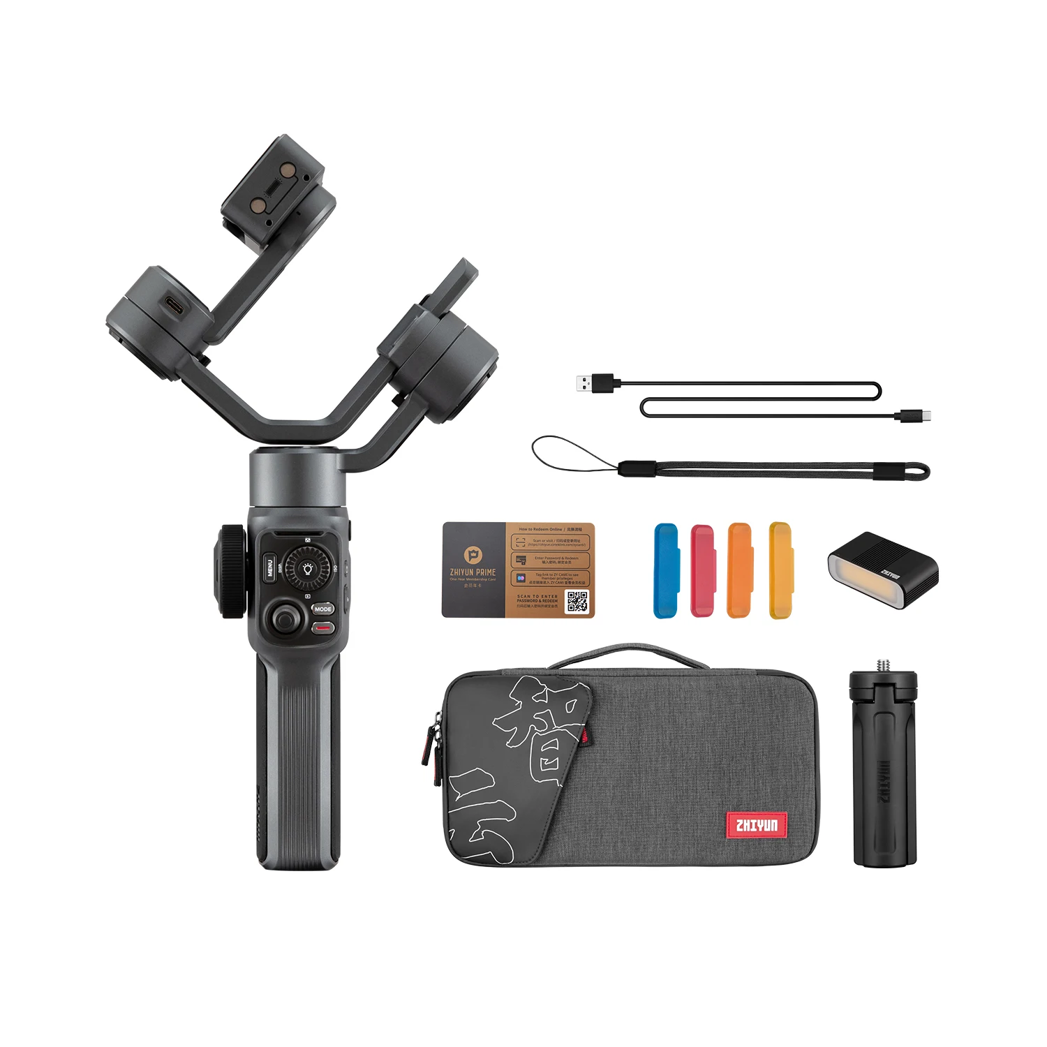 ZHIYUN-Smooth 5 휴대폰 핸드헬드 안정기, 3 축 핸드폰 짐벌, ZHIYUN, Smooth 5, 아이폰 13 프로, 삼성, 화웨이 호환