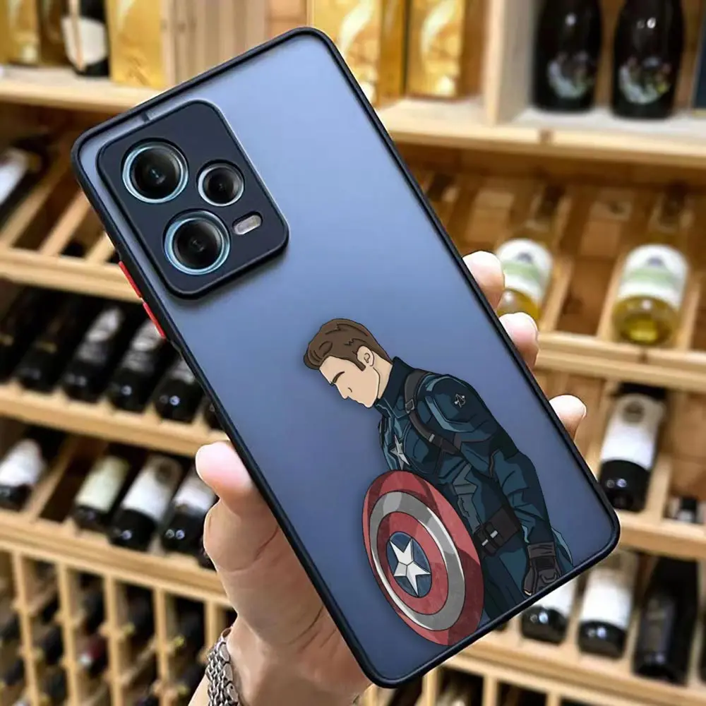 thumbnail image 1 of Matte Case for Redmi NOTE 12 11 10 11S 10S 9 9S 8 7 6 5 4 3 PRO PLUS 4G 5G Case Funda Coque Shell Marvel Avengers Heros Faceless, 1 of 5