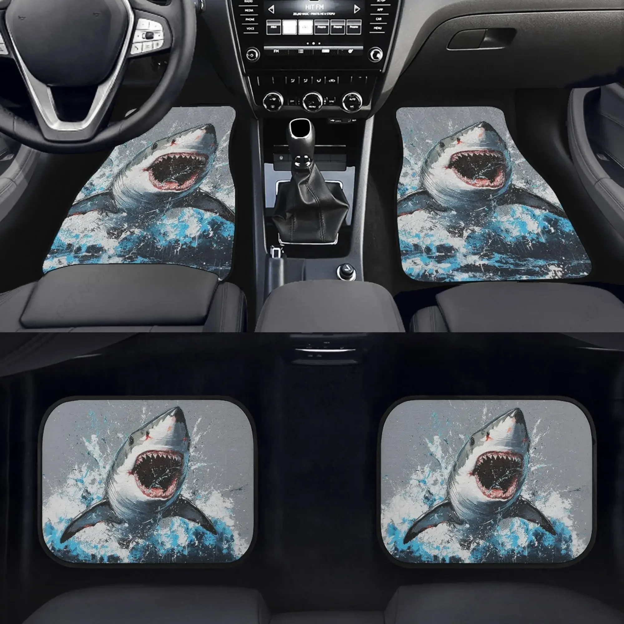 Shark Car Floor Mats 1