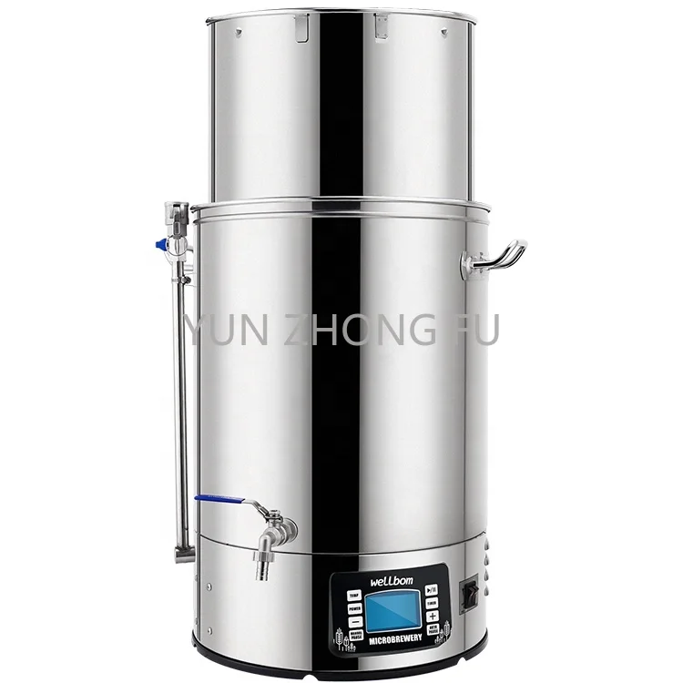 

Brewery craft Be 40L 60L Stainless Steel All In One Home Beer Brewing System Insulation Jacket Equipment Electric Mash Tun Micro