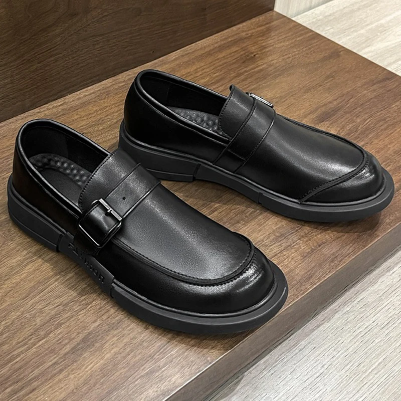 

New Men's Casual Shoes Genuine Leather Italian Formal shoes Fashion Slip On Soft Driving Rubber Loafers Mocassins Designer Shoes