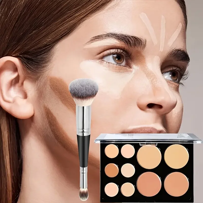 10-Color Concealer Concealer Brush Set Long-Lasting Correcting Palette Conceal Correct Dark Circles and Blemishes