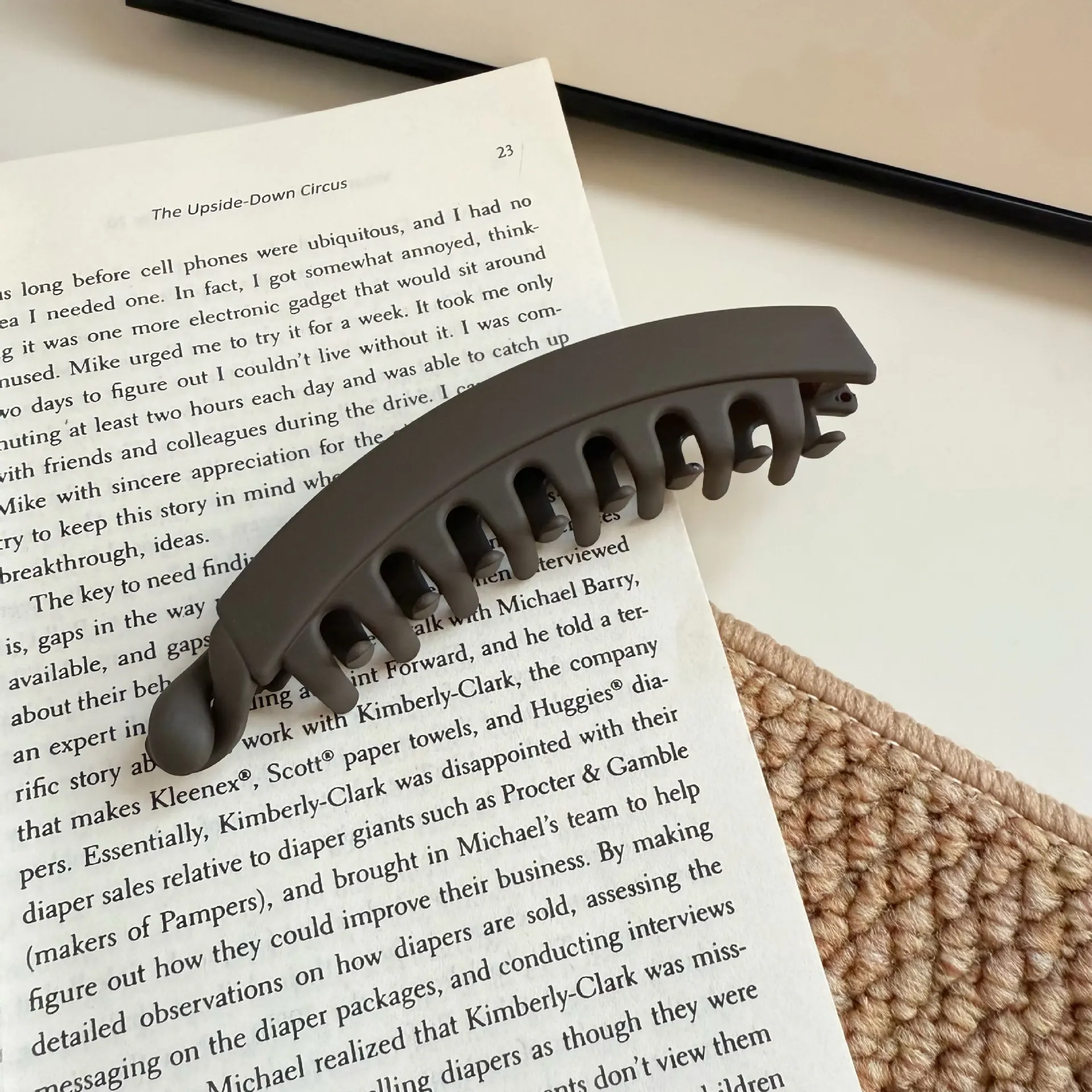 Haarspange in Form einer Schildkröte, Bananen-Haarspange, fischförmige Haarnadel für Damen, Haarklammern, Twist-Klammer, Pferdeschwanz-Haarspangen, Kopfschmuck, Haar-Accessoires – Detail 12