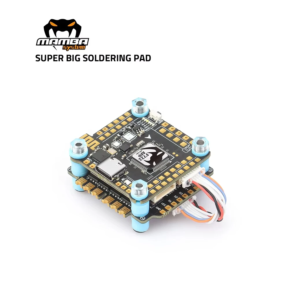 Diatone MAMBA F722 APP MK4 WIFI/DJI стек контроллера полета F7 45A/55A/65A 128K BLHeli32 ESC 6S 4in1 Dshot1200 бесщеточный ESC thumbnail 5