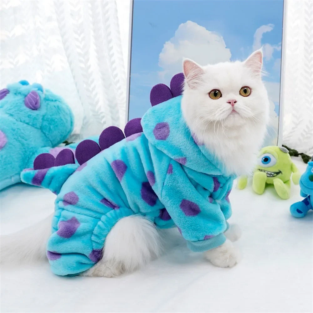 Fleece Dinosaur Pet Hoodie 3