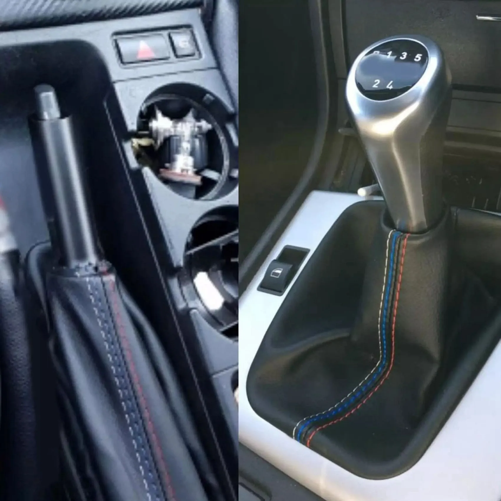 Auto Schalt manschetten manuelle Hand brems manschette Kofferraum abdeckung  für BMW- 3 Serie E36 E46 E30 E34 M3 Z3 schwarzes Wildleder