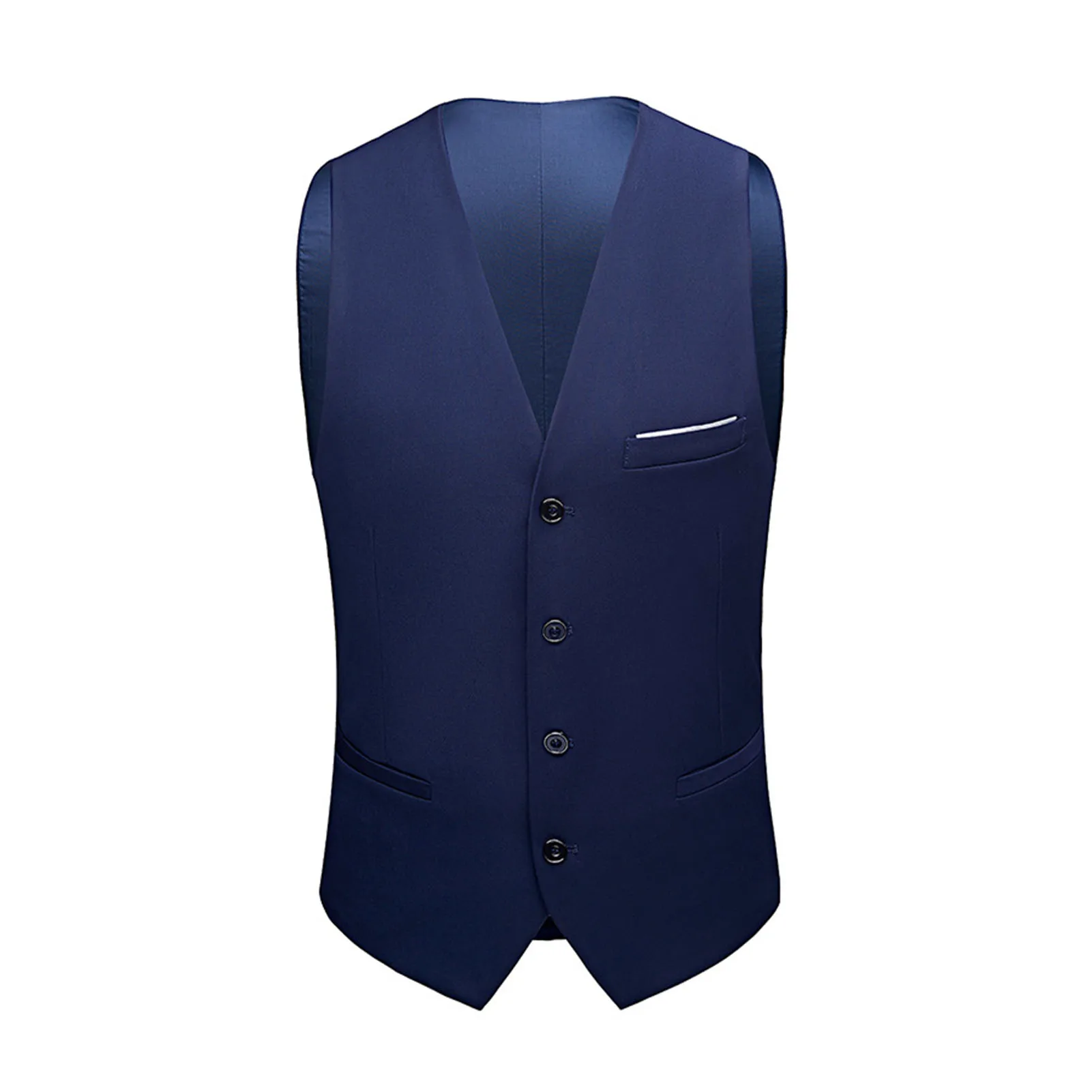 Suit Separates All Match Business Suit Long Sleeve Terrific Long Pants Sleeveless Waistcoat 3 Piece Set for Wedding