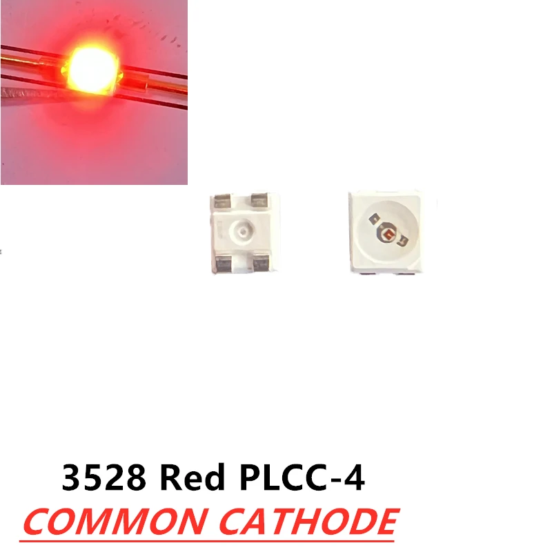 100pcs LSE6SF-V2BA-1-1 LS E6SF-V2BA-1-1 3528 빨간색 PLCC-4 일반 음극 슈퍼 밝은 LED 미등 SMD 새로운 원본
