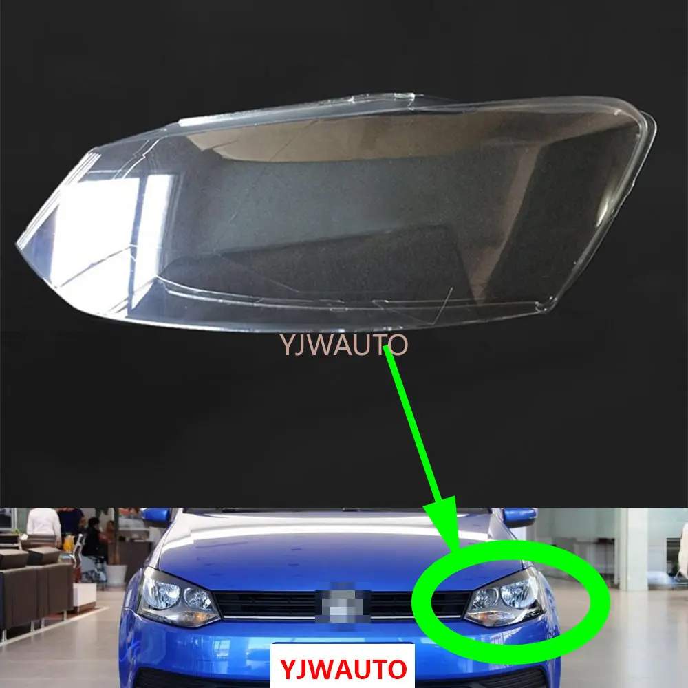 

Налобный фонарь для Volkswagen VW Polo 2014 ~ 2017, крышка фары, замена автомобильного стекла, передние фары, автомобильный корпус