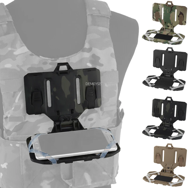 

Military Navigation Board MOLLE Tactical Vest Chest Fixed Mobile Phone Storage Cases Hunting Wargame Airsoft Gear Map Case Panel