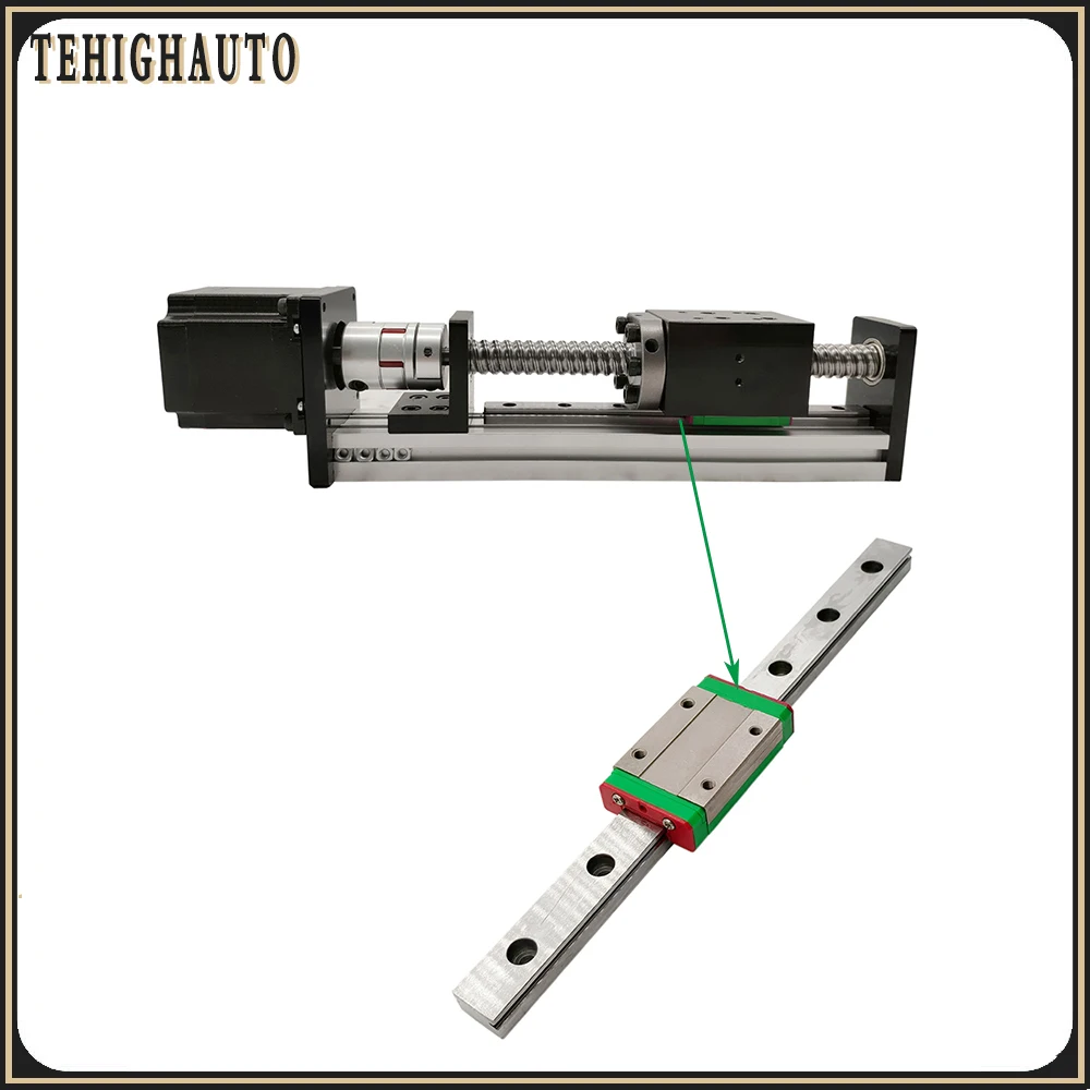 trilho de guia linear deslizante tabela nema 03